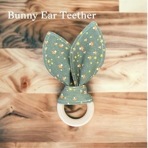 Bunny Ear Teether for sensory play and teething relief